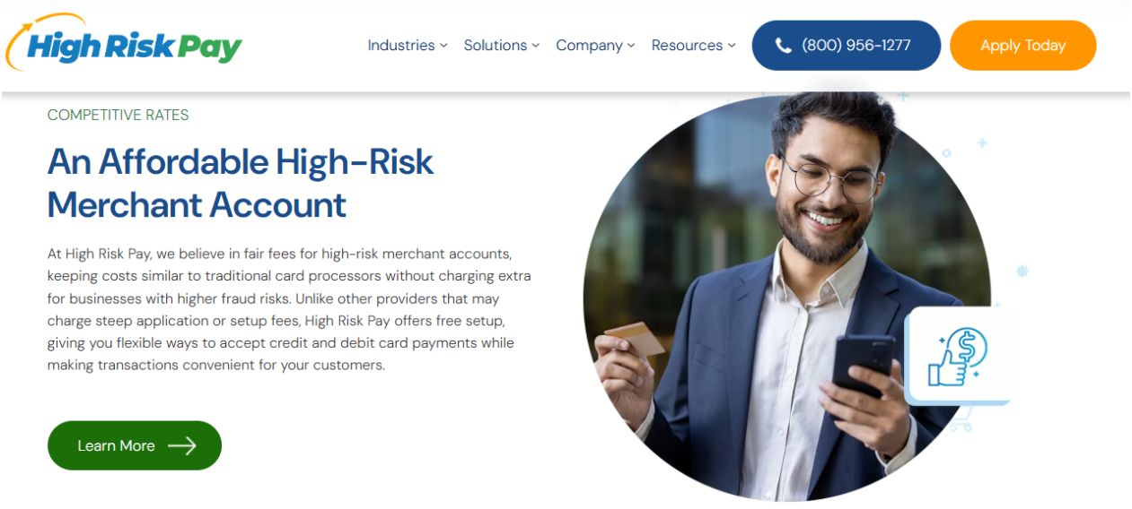 High-Risk Merchant Account at HighRiskPay.com